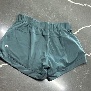 Blue lululemon workout shorts